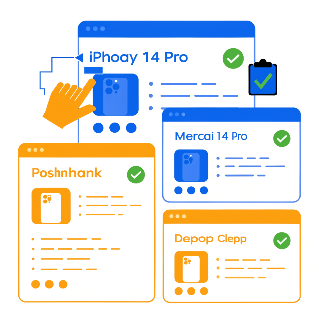 Multiple platform listings ready to publish with checkmarks